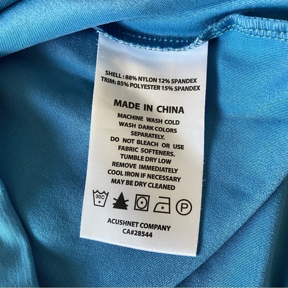 Footjoy 1/4 Zip Golf Midlayer Blue Camo Floral Pullover Mens Sz M - Picture 12 of 14